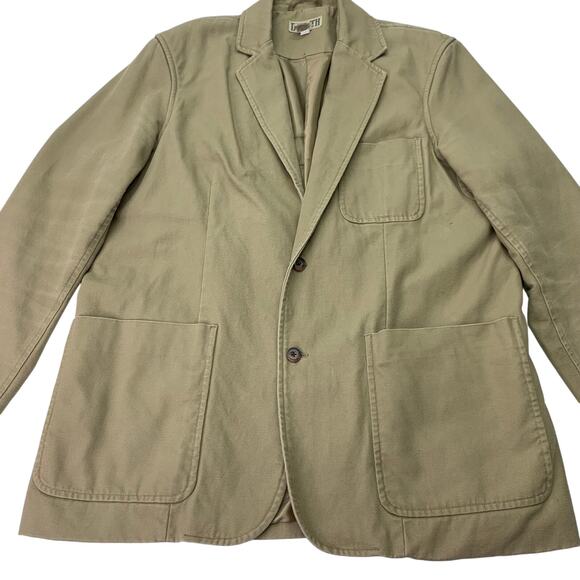 Duluth Trading Co. Mens XL Tall Fire Hose Presentation Jacket 11 Pocket Blazer